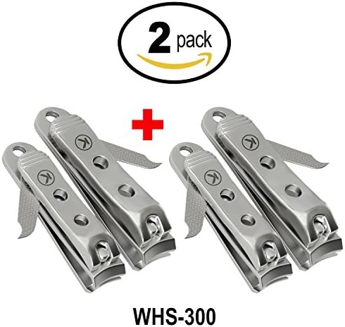 Bundle of 2 Items: WHS-300 Nail Clipper Set (2 Pack)