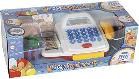 IMITOYS Caja Registradora Surtido con Luces, Sonidos y Accesorios 10x21x15 cm: Amazon.es: Juguetes y juegos