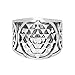 925 Sterling Silver Sri Yantra Sacred Geometry Talisman Unisex Large Band Ring Size 8