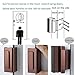 Door Lock Child Proof, Home Security Door Reinforcement Lock,Door Latch Double Safety Security Protection for Your Home,Brown Door Security Lock