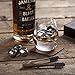 Manly Thing Luxury Whiskey Stones Set of 8 Reusable Drinking Rocks | Perfect for Chilling Bourbon Rum Wine Liquor and Won't Dilute Your Beverage Unlike Ice Cubes | A Premium Whiskey Present for Men |