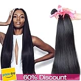 Lin Hair Brazilian Virgin Straight Hair Bundle 100% Unprocessed Human Hair Weave Extensions Natural Color Can Be Dyed and Bleached (8
