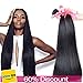 Lin Hair Brazilian Virgin Straight Hair Bundle 100% Unprocessed Human Hair Weave Extensions Natural Color Can Be Dyed and Bleached (8