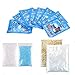 10 Pcs Magic Instant Fake Snow Powder for Super Fluffy Cloud Slime+2 Packs Fishbowl Beads for Crunshy Slime+2 Packs Foam Beads Craft Styrofoam Balls for Kids Homemade Slime and Party Decorations