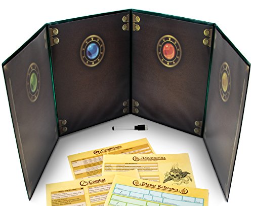 The Master's Tome 4-Panel Customizable GM Screen with Free Inserts by Stratagem (Green)
