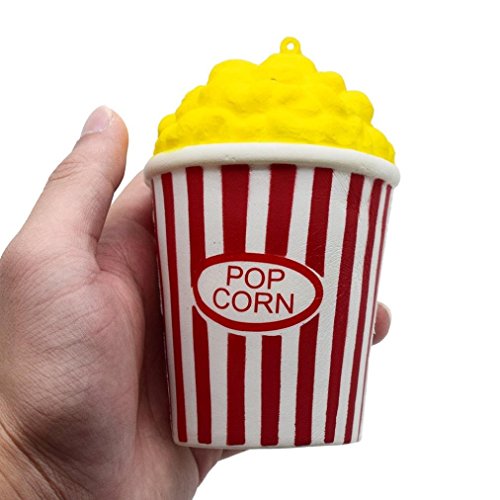 NOMENI Fashion Squeeze Popcorn Cup Squishy Slow Rising Decompression Easter Phone Strap Toy RD