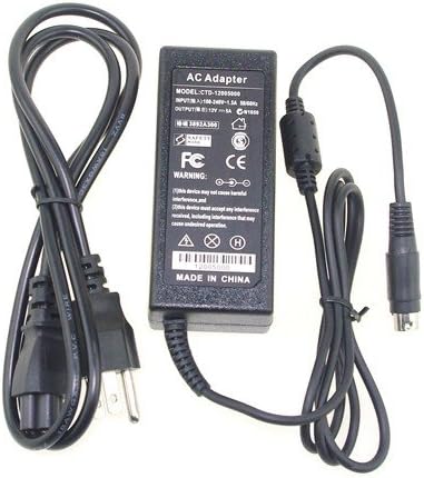 Digipartspower compatible replacement 12V 4 Pin AC Adapter For Sanyo CLT1554 CLT2054 LCD TV Power Supply Cord Charger