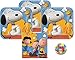Peanuts Party Supplies for 16 - 16 Peanuts Dessert Plates with Snoopy and Woodstock (7 Inch), 16 Peanuts Napkins (5 Inch) and a Birthday Sticker (Bundle of 3 Different Items), Total 33 pieces