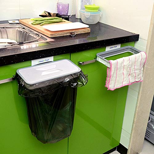 JISETY Cabinet Rubbish Rack Garbage Bag Storage Shelf Kitchen Door Back Holder Trash Bags Stand New