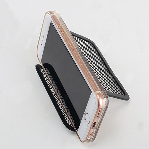 FOGAWA 6 Pcs Metal Mesh Business Card Holder Stand Black Office Desk Business Card Holder Display Cool Office Collection Organizer for Name Card