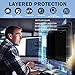 SKYLARKING 24 inches Computer Privacy Screen Filter, Anti-Spy Anti-Glare Screen Protector Film Compatible 24″ Widescreen Computer LCD Monitor with Aspect Ratio 16:10 (517mm x 324mm)thumb 2