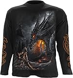 Spiral - Mens - DRAGON SLAYER - Longsleeve T-Shirt Black - XL