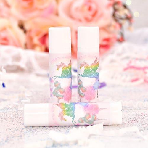 30 Unicorn Lip Balm Labels Chapstick Stickers for Unicorn Theme Wedding Birthday Baby Shower Decor