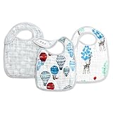 aden + anais snap bib 3 pack, dream ride