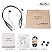 Bluetooth Headphones, DolTech Stereo Wireless Headset Neckband Retractable Sport Earbuds with Mic Noise-Cancelling, Sweatproof Bluetooth 4.1 for iPhone IOS Android (Black)