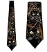 Black Cats Tie Mens Animal Cat Necktie