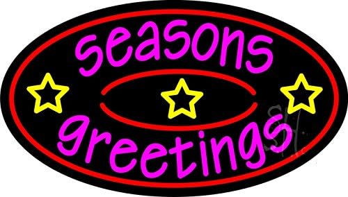 The Sign Store N105-14785-outdoor Seasons Greetings 2 Outdoor Neon Sign44; 17 x 3.5 x 30 in.
