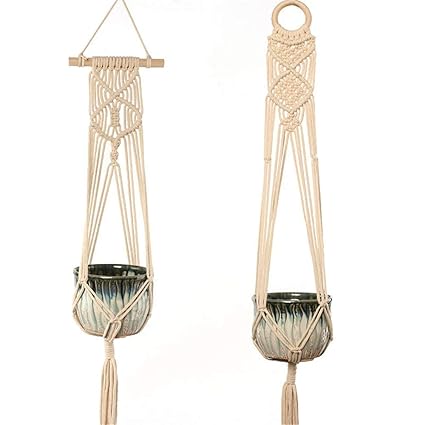 Amazon Com Plant Hanger 10 Pack Cotton Rope Flower Pot Hanging