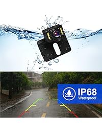 Cámara de copia de seguridad HD BOSCAM B1 con 6 LEDs automáticos, cámara de visión trasera con súper visión nocturna, cámara de respaldo impermeable IP68 para sedán, camión, jeep, SUV, RV, camioneta