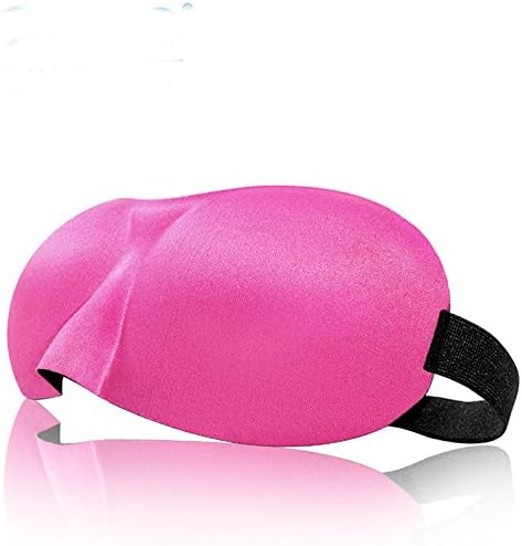 Eye Mask - Sleeping Mask Blocks Out Light Night &amp; Day with Earplug,rose red