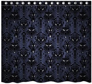 Haunted Mansion Halloween Custom Shower Curtain Stylish Waterproof Polyester Fabric Bathroom 60"X72"