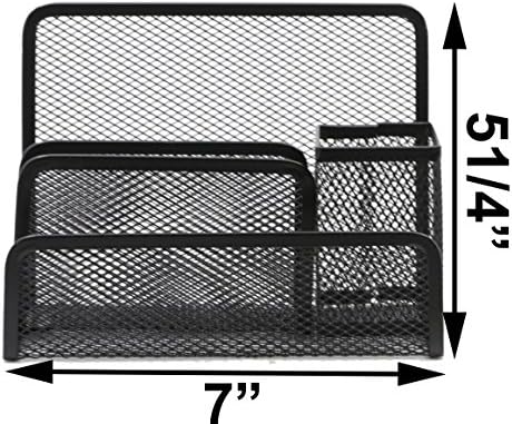 Mesh Desk Organizer 3 Compartment Office Supply file organizer Pencil Holder (901)