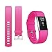 iGK Replacement Bands Compatible For Fitbit Charge 2 Bands, Adjustable Replacement Bands with Metal Clasp Compatible For Fitbit Charge 2 Wristbands Classic Edition Rose Small