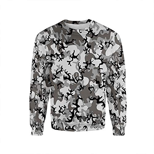 iPrint Adult,Camo,Crewneck Sweatshirt