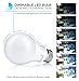 Hyperikon LED A19 Dimmable Bulb, 9W (60W Equivalent), ENERGY STAR and UL, 5000K (Crystal White Glow), CRI90+, 860 Lumens, Medium Screw Base (E26), Pack of 4