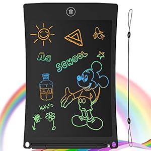 GUYUCOM-LCD-Writing-Tablet-85-inch-Doodle-Scribble-Boards-Portable-Erasable-Writing-Tablet-for-Kids-Adults-with-Lock-Function-for-Painting-Drawing-and-Memo-Lists-Black GUYUCOM LCD Writing Tablet, 8.5 inch Doodle & Scribble Boards, Erasable Educational Learning Gifts for Boys Kids Toys…