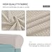 TOYABR Stretch Armrest Cover Seersucker Spandex Armrest Slipcovers Washable Couch Arm Furniture Protector(Beige)