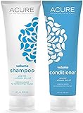 Acure Organics Pure Mint and Echinacea Stem Cell Volume Natural Shampoo and Conditioner Bundle
