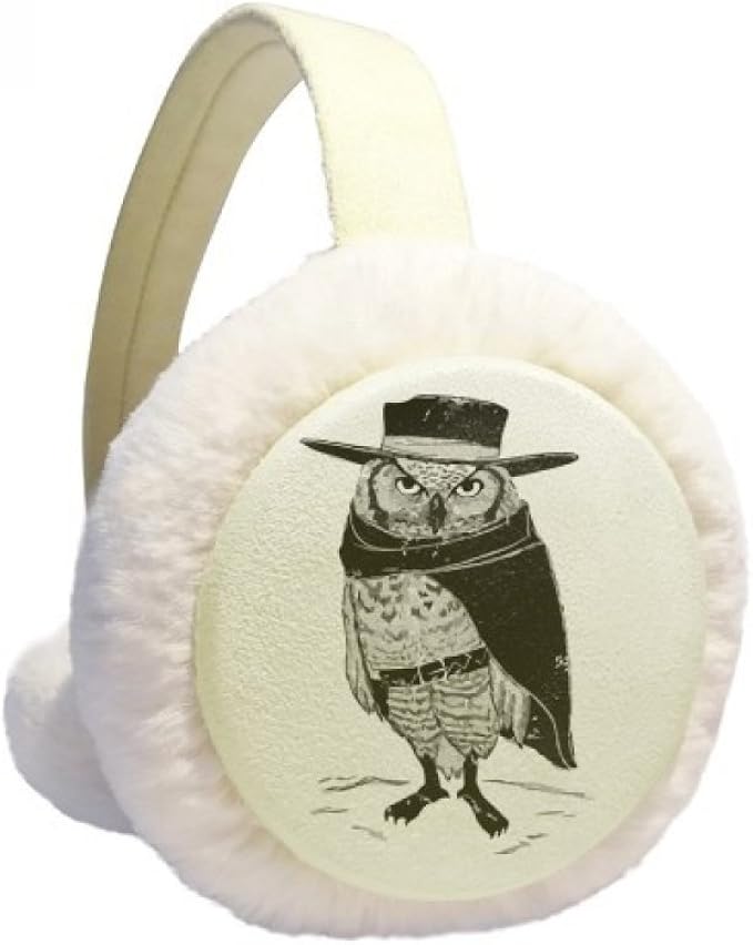 Amazon フクロウの鳥の創造的な動物の擬人化 冬のイヤーマフ耳ウォーマーフェイクファーの折り畳み式の豪華な贈り物 耳カバー イヤーマフ 通販