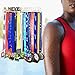 Race Sports Medal Holder Display Hanger Rack Frame - Stainless Steel Mirror Silver Sturdy Wall Mount Over 40 Medals Easy to Install Easy to Use Common Simple Normal Universal Design