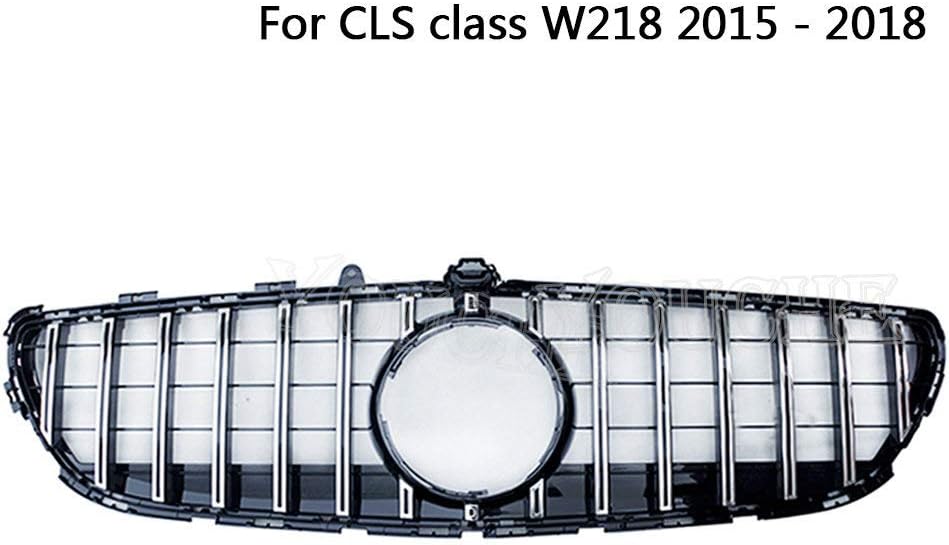 GT R GTR Grille Racing Grills for Mercedes CLS Class W218 Facelift CLS300 CLS350 CLS450 CLS500 2015-2018 Silver