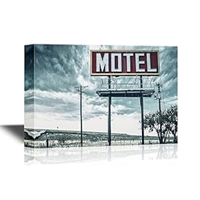 Old Motel Sign on Route 66 USA