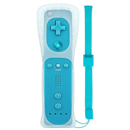 Wetoph Wii Remote Controller NK04 Wireless Fernbedienung mit kostenlosem Silikonhülle und Handschlaufe für Nintendo Wii/Wii U