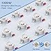 PARbanklux Newest 90° Reflector 1000 watt LED Grow Light 1000w Veg/Bloom Channel,Full Spectrum LED Growing Light Fixtures for Indoor Plants with Daisy Chained Design and Triple-Chips LED (15W LED)