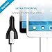 Car Charger, Lightning Car Charger®, Powerful 10 Amps - Quick Charge QC 3.0 port with USB-C Port and 2 USB Ports Rapid Charger (Black)