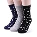 Womens Real Space Neon Socks (Crew 4 pairs) EJ 14