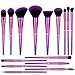 DUcare Makeup Brush Set Professional Makeup Brushes Premium Synthetic Kabuki Brush for Foundation Concealer Eye Lip Face Blending Cosmetic Kit 15Pcs (Pink)
