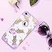 Pineapple iPhone 8 Case,iPhone 7 Case,Fingic Ultra Slim Floral Pineapple Cover Hard PC Soft Rubber Anti-Scratch Shockproof Protective Skin Cover for iPhone 7/iPhone 8,Flower Pineapple/Purple