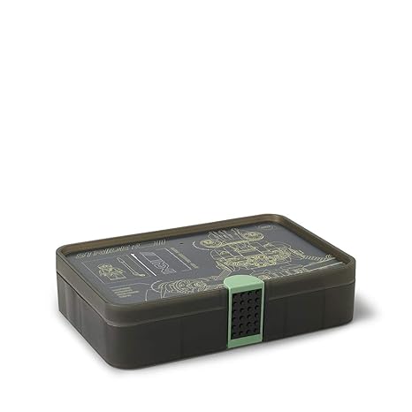 LEGO Ninjago Movie Sortierbox, Aufbewahrungsbox/-kasten mit Fächern, durchsichtig Schwarz