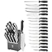 HENCKELS Fine Edge Synergy Knife Block Set, 17 Piece, Black
