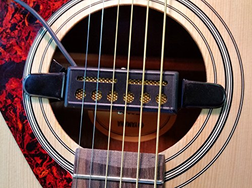 Teisco Del Rey(TM)-style "Gold Foil" Clip-in Magnetic Pickup with Amp Cord