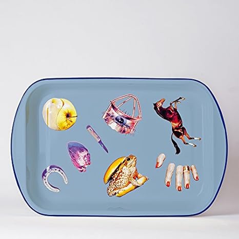 Amazon Seletti セレッティ ベーキングディッシュ ブルー H52 W46 D29cm 欧米風 海外風 おしゃれ かわいい カラフル 派手 デザイン キッチン 食卓 お皿 食器 お盆 おぼん トレー トレイ 盆 オンライン通販