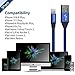 Lightning Cable, iPhone Charger iPhone Cable : Smiphee 3Pack 1FT 3FT 6FT Lightning Cord to USB Charging Cord for iPhone 7,7 Plus,6S,6 Plus,SE,5S,5,iPad,iPod Touch (Blue)