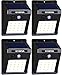 Utopia Home - 16 LED Wireless, Waterproof and Motion Sensor Outdoor Solar Lights For Patio, Deck, Yard, Garden, Driveway - Auto On/Off (4-Pack)