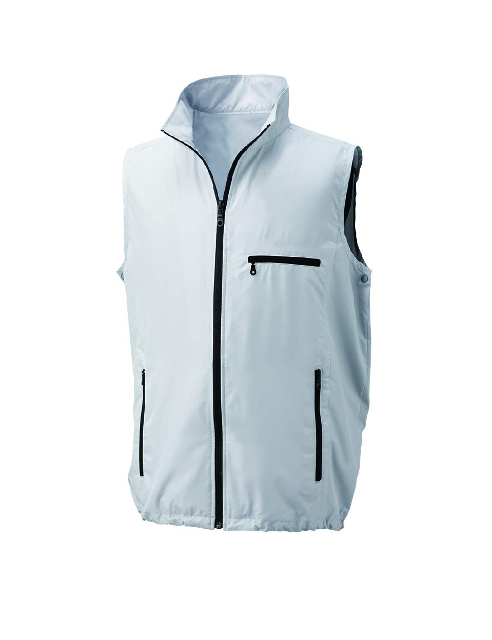 Amazon Co Jp 空調服 服単体 ポリエステル製空調ベスト Ku910 L シルバー 産業 研究開発用品