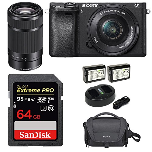 Sony-Alpha-a6300-Mirrorless-Digital-Camera-w-16-50mm-f35-56-E-55-210mm-f45-63-OSS-Lens-Kit-Bundle